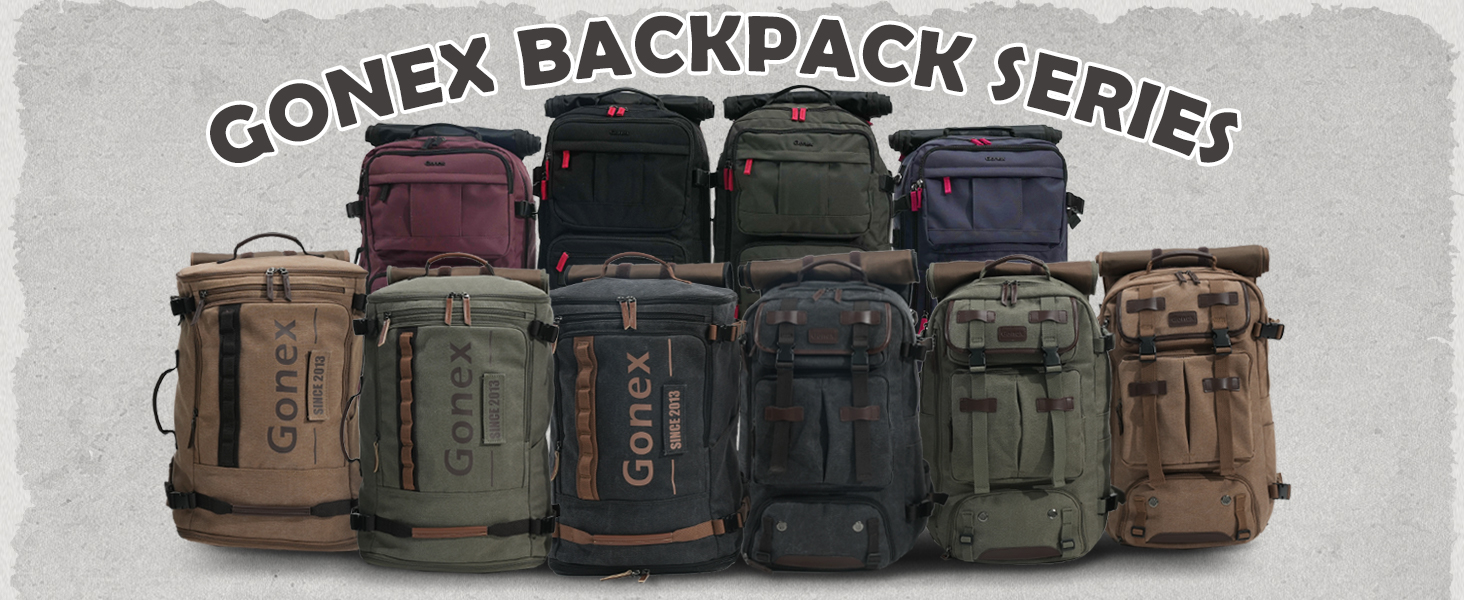Amazon.com: Gonex Canvas Travel Backpack, Large 3-in-1 Convertible